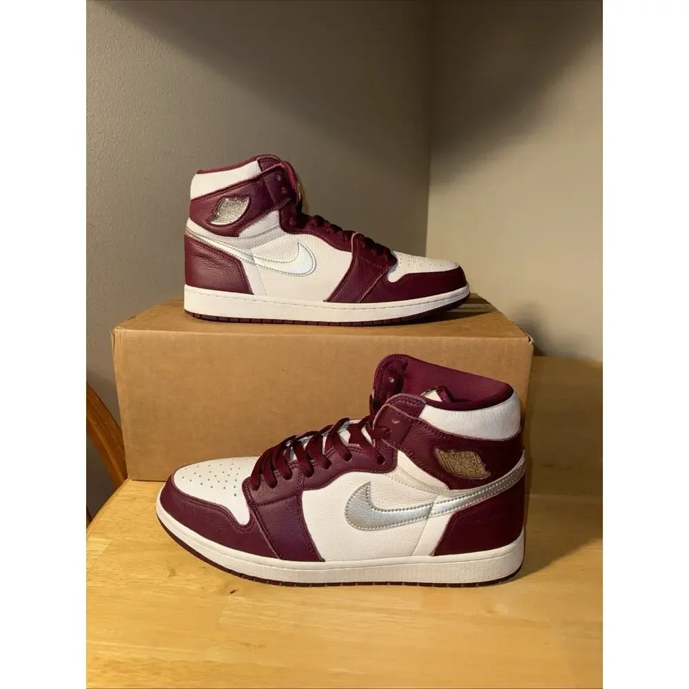 Men’s 13 Air Jordan 1 High Bordeaux Size 13 Pre Owned No Box